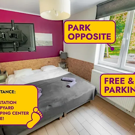 W Sercu Gdanska - Parking Gratis - 10 Min Do Forum I Skm Srodmiescie - Self Check-in 24h * 格但斯克